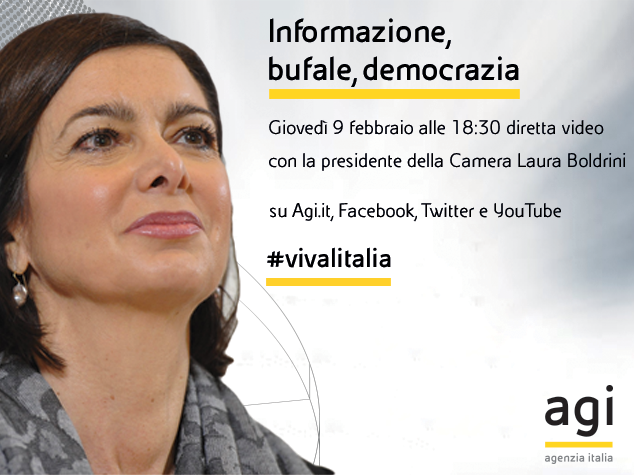 #BastaBufale, l’appello di Laura Boldrini per una informazione corretta