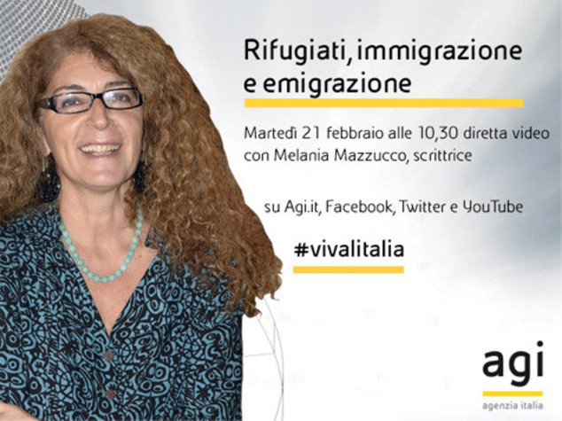 Melania Mazzucco in diretta web alle 10,30 a 'Viva l'Italia'