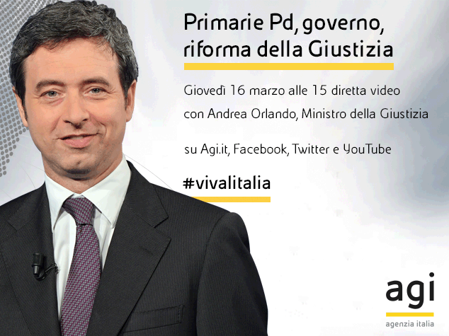 Andrea Orlando alle 15 in diretta web a 'Viva l'Italia'