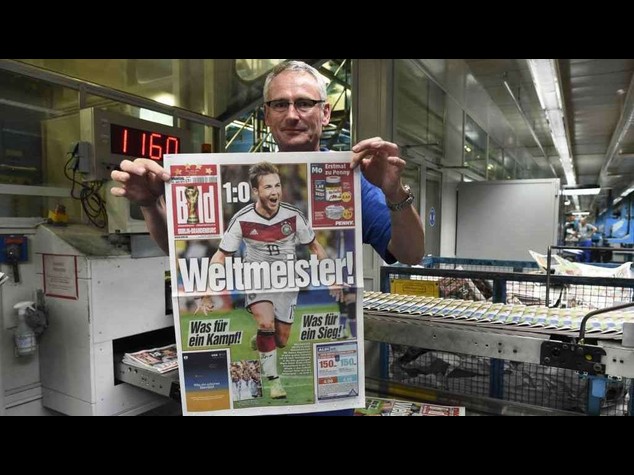Mondiali: Germania, stampa in giubilo celebra il trionfo