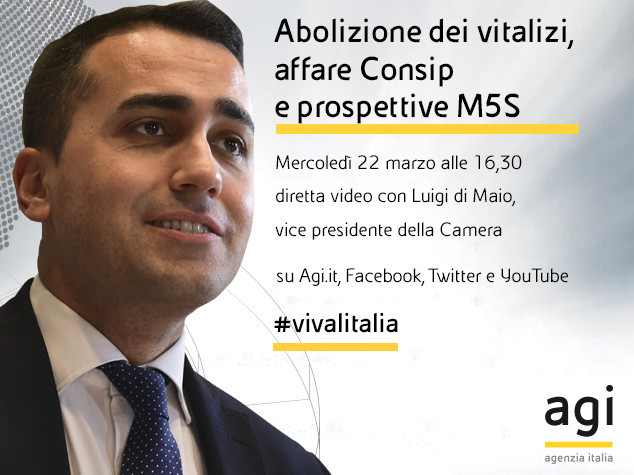 Alle 16,30 Di Maio in diretta web a "Viva l'Italia"