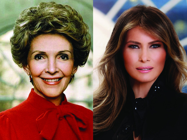 Melania come Nancy, la stessa foto 36 anni dopo