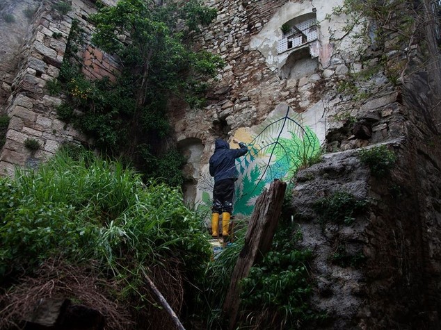 La Street art di AliCè per salvare l'antico borgo