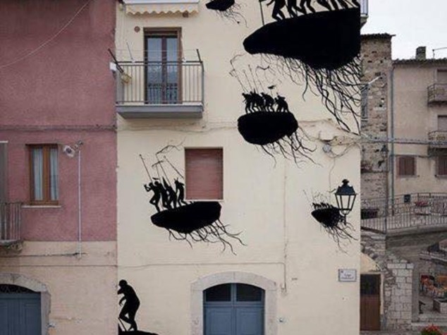 La Street art di AliCè per salvare l'antico borgo