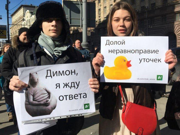 Gli studenti russi in piazza, Navalny in carcere