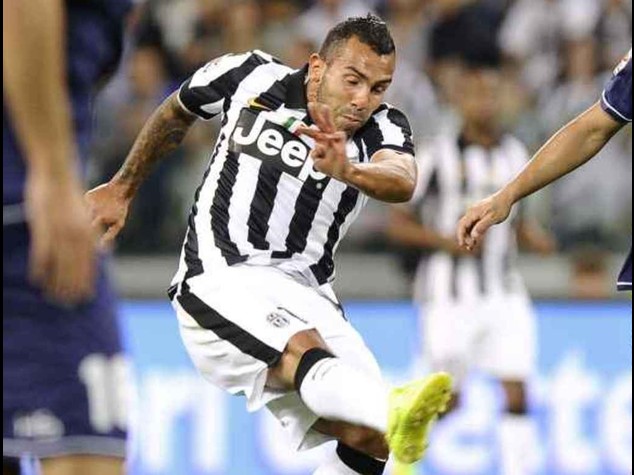 Champions: Juventus-Malmoe 2-0; doppietta Tevez in gol dopo 5 anni