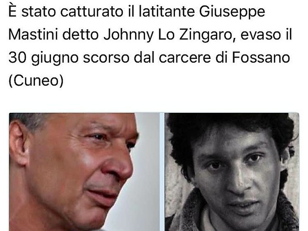 Finisce la fuga di Johnny lo Zingaro, rintracciato e arrestato in Toscana Finisce la fuga di Johnny lo Zingaro, rintracciato e arrestato in Toscana