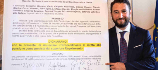 La sospensione di Cancelleri in Sicilia lascia tutto esattamente come prima