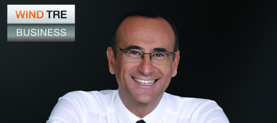 Wind Tre Business, on air la prima campagna TV con il testimonial Carlo Conti