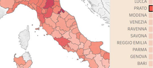 La classifica dei reati commessi in Italia, provincia per provincia