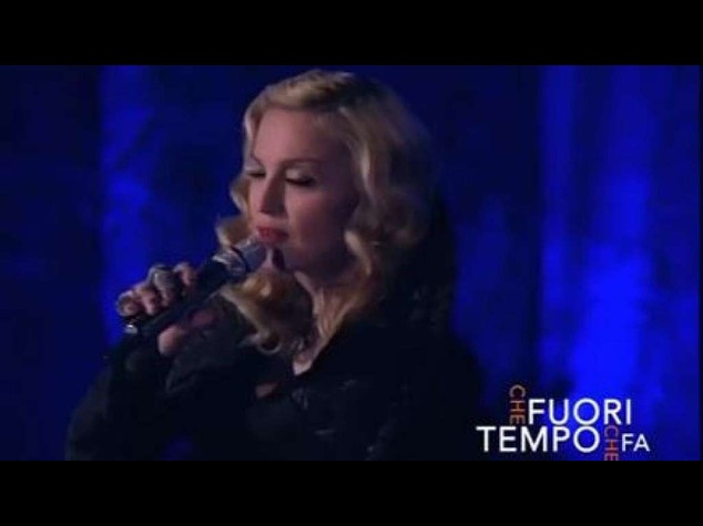 Fuorionda di Madonna da Fazio, "vi piacciono canzoni tristi..." - Video