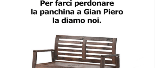 "Per farci perdonare la panchina a Ventura la diamo noi". La provocazione di Ikea