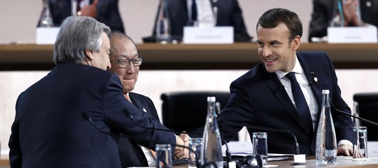 macron clima trump conferenza parigi