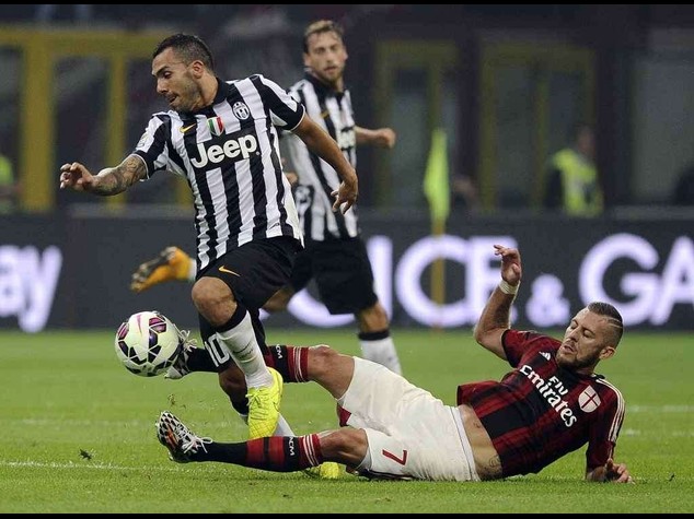 La Juve espugna San Siro, 1 a 0 al Milan. A segno Tevez