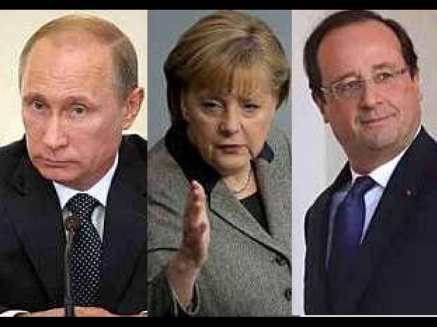 Putin-Merkel-Hollande hold talks on Ukraine