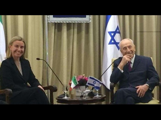M. O.: Mogherini incontra Peres e Netanyahu, "cessate-il-fuoco"