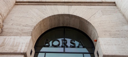 Borsa: indice Ftse Mib apre in calo del 3,56%