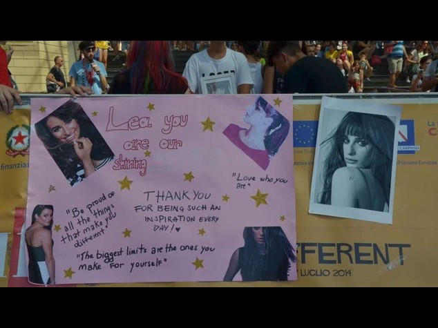 Giffoni experience, e' subito festa per Lea Michele