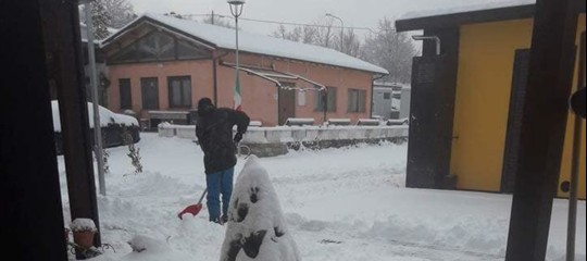 Buran sferza le casette dei terremotati. Dove le caldaie non funzionano