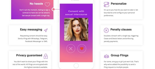 Le app che ti fanno fare un contratto prima di fare sesso