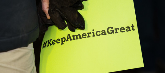 Trump: già pronto slogan per 2020, "Manteniamo grande l'America"