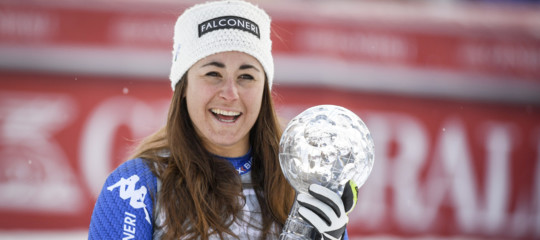 Sci: è l'anno d'oro di Sofia Goggia, Coppa del mondo nella libera è sua