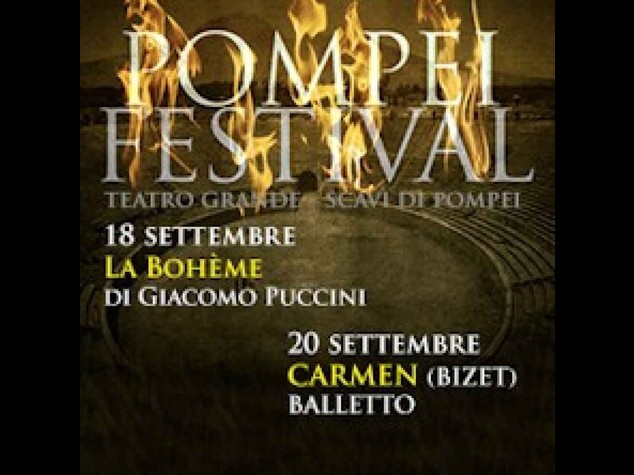 Pompei: nel sito 'Boheme' e 'Carmen' in attesa Bocelli e E. John