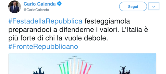 Il battibecco su Twitter tra Calenda e Osho