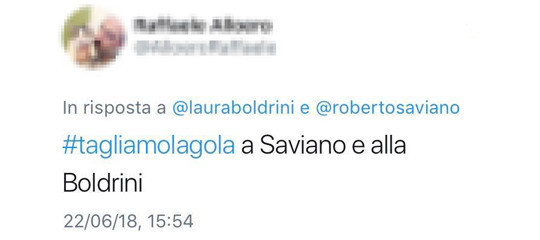 boldrini saviano tagliamo gola