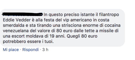 Migranti, Rita Pavone e feste vip. La polemica del giorno è sui Pearl Jam