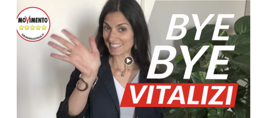 Il video con cui Virginia Raggi fa "bye bye" ai vitalizi
