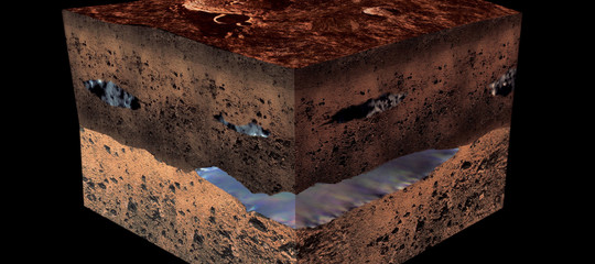 marte acqua ghiaccio