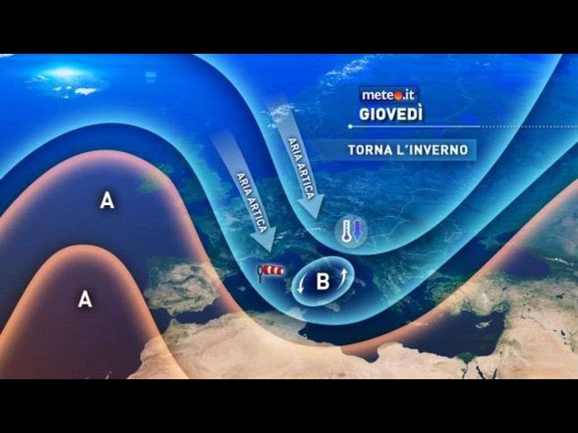 Meteo: tempo mite fino a mercoledi', poi nubifragi e neve