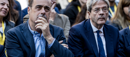 Cosa hanno detto Zingaretti e Gentiloni dal palco che vuole rilanciare il Pd