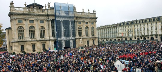 si tav manifestazione piazza Castello