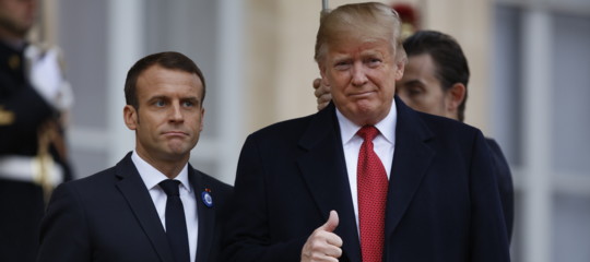 trump macron nato