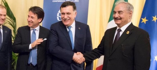 libia conferenza haftar salvini serraj