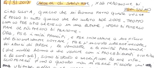 fabrizio corona lettera