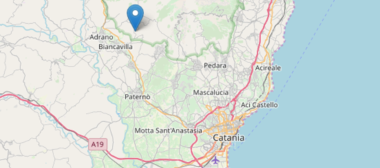 Terremoto scossa Biancavilla Catania