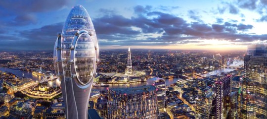 A Londra si discute molto per questo grattacielo dalla forma un po' ambigua