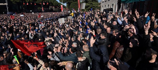 Albania protesta