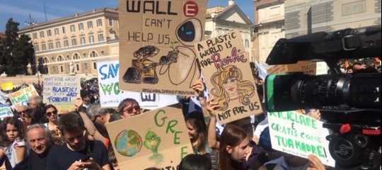 greta ambiente manifestazione roma