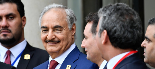 libia haftar macron