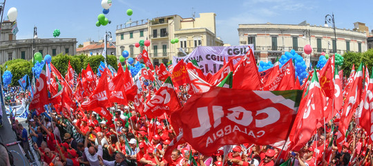 manifestazione sindacati reggio calabria