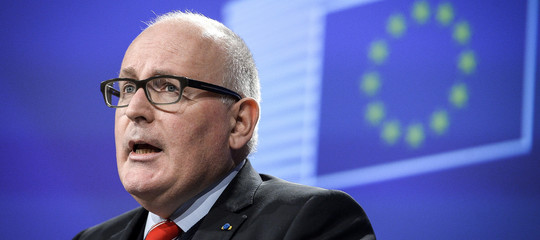 Ue Timmermans Parlamento europeo