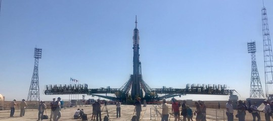 soyuz rampa di lancio luca parmitano