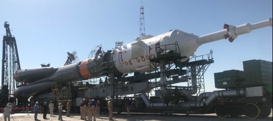 soyuz rampa di lancio luca parmitano