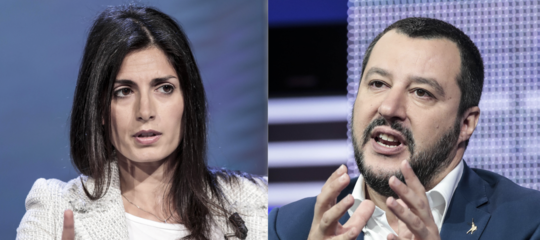 virginia raggi casapound sgombero scritta
