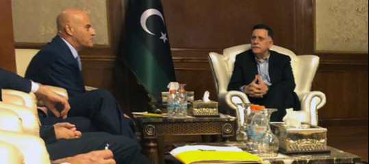 Eni Descalzi incontra Sarraj