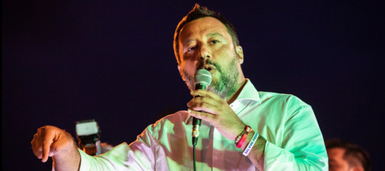 salvini comizio sabaudia governo